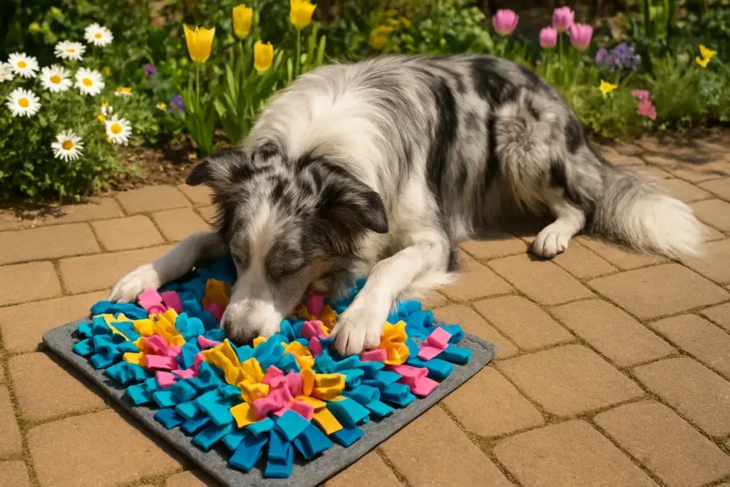 The Ultimate Border Collie Exercise Guide: Needs, Games & Training 7 border collie snuffle mat 2