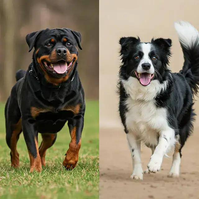 Rottweiler vs. Border Collie