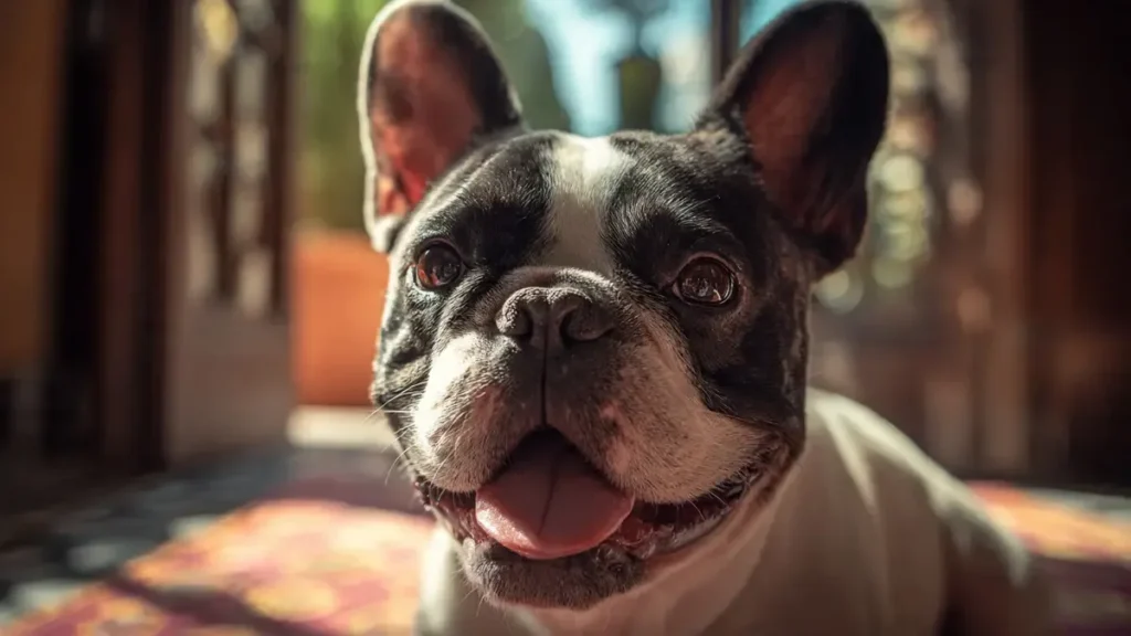 How to Choose the Perfect Dog Name (Psychology, Trends & 200+ Ideas) 4 Charming French Bulldog sitting outdoors with a curious expression, ideal for cute and playful dog names like Mochi, Pip, or Ziggy
